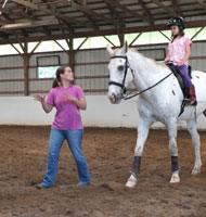 camp lesson riding
